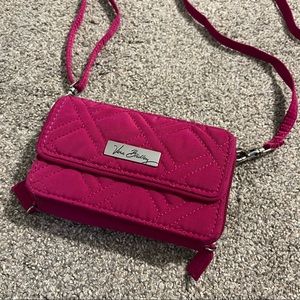 Magenta Vera Bradley Crossbody Wallet